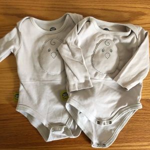 Two Nested Bean Bodysuits